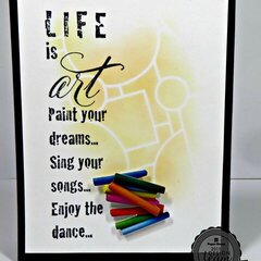 Life is Art card