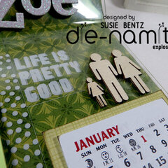 Photo Frame Desk Calendar 2 *Die-Namites Dies*