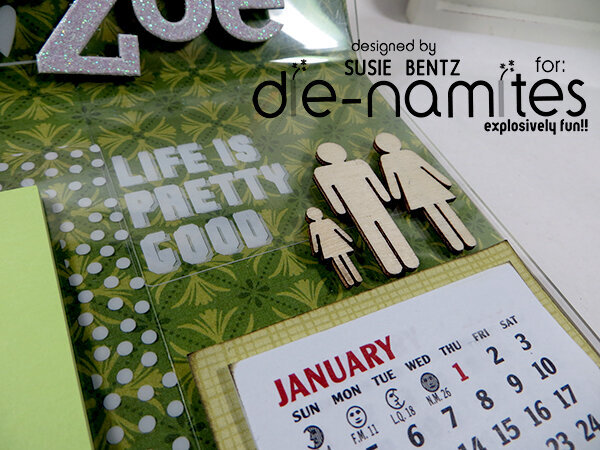 Photo Frame Desk Calendar 2 *Die-Namites Dies*
