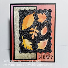 What's New Card with Leaves