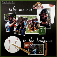 Take Me Out to the Ballgame  **Paper House**Want2Scrap**