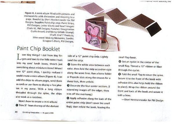 Paint Chip Booklet