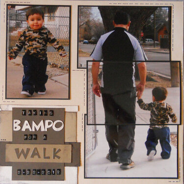 Taking my Bampo for a walk