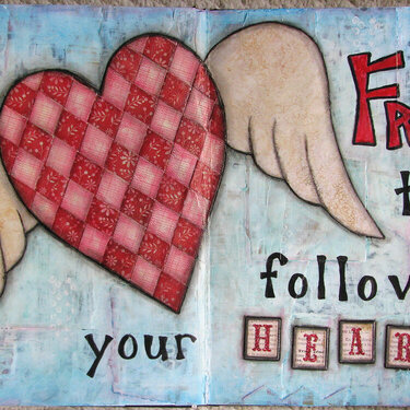 Free to Follow Your heart - Art Journal