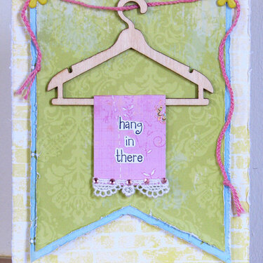 Hang in There Card ***Magenta***