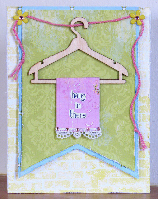 Hang in There Card ***Magenta***