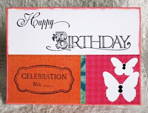 Prima Palette Birthday Card