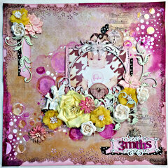 "3mths" DT work Creative Embellishments and CT work Flying Unicorn