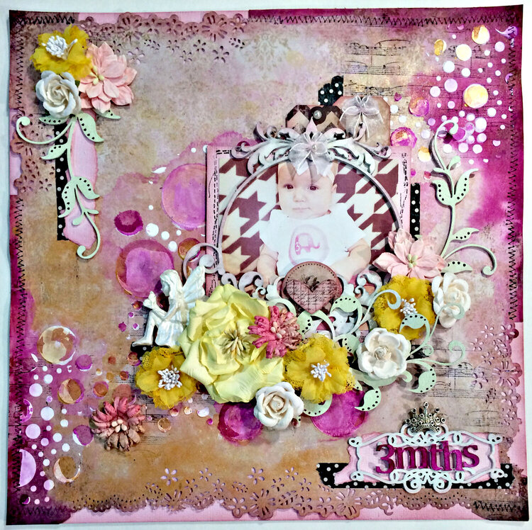 &quot;3mths&quot; DT work Creative Embellishments and CT work Flying Unicorn