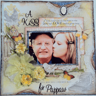 &quot;A Kiss for Pappaw&quot; **CT Work Flying Unicorn** Spotlighting Teresa Collins