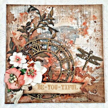 Be you tiful Canvas DT work Creative Embellishments