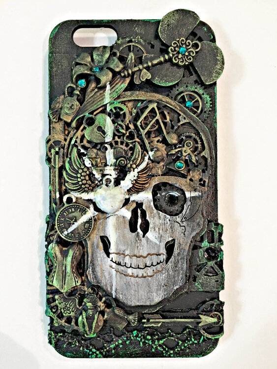 Spooky Cell phone cover DT work for Creative Embellishments