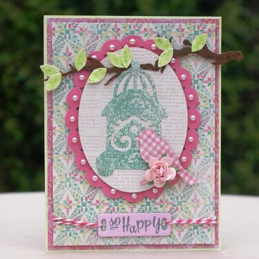 &quot;So Happy&quot; Spring Card