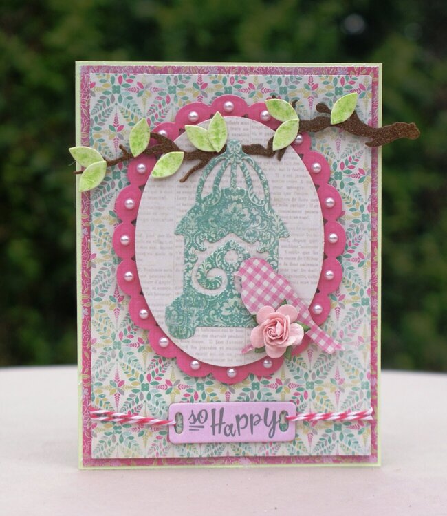 &quot;So Happy&quot; Spring Card