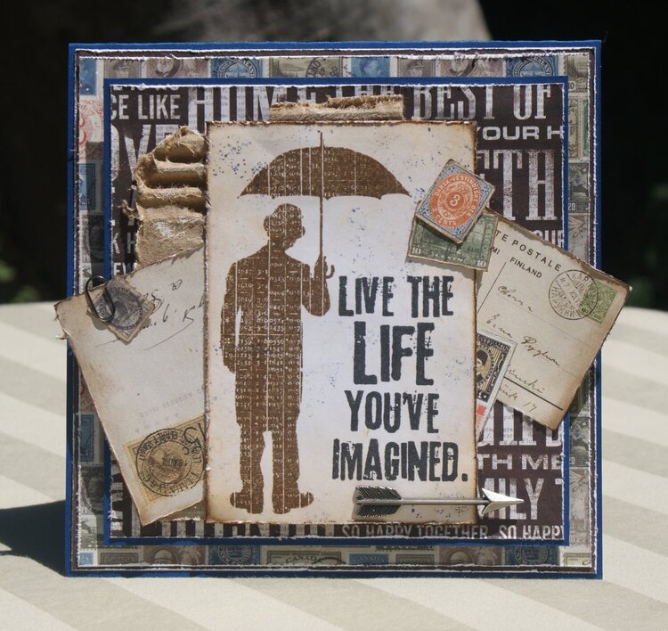 &quot;Live the Life...&quot; Masculine Card