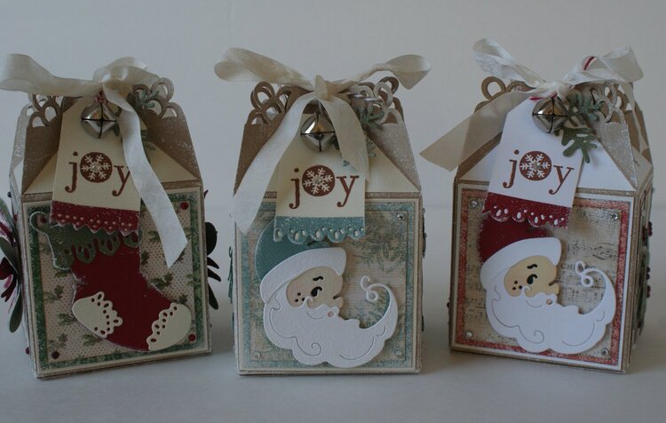 Christmas Favor Boxes Featuring Magnolia Doohickeys