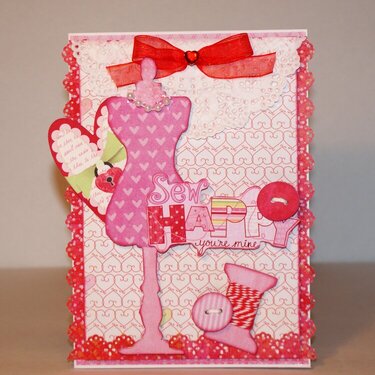 Sewing Room Valentine&#039;s Day card