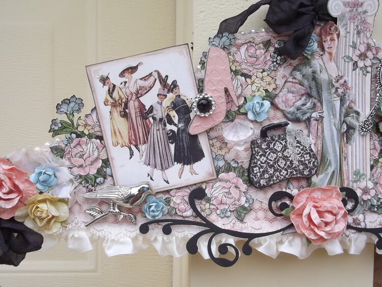 &quot;A Ladies&#039; Diary&quot; Altered Hanger Collage