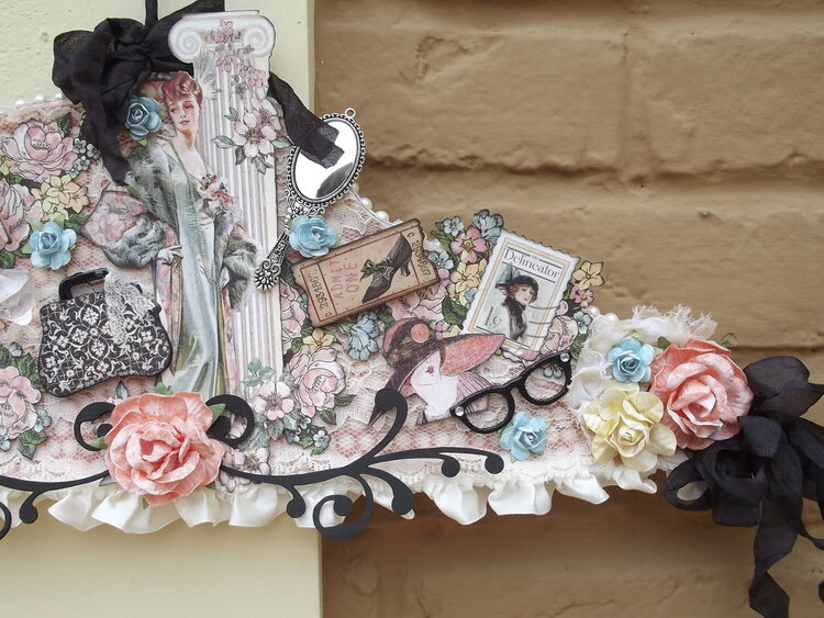 &quot;A Ladies&#039; Diary&quot; Altered Hanger Collage