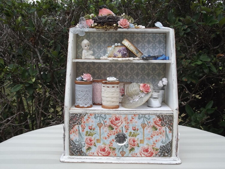 &quot;Secret Garden&quot; Vintage Display Cabinet