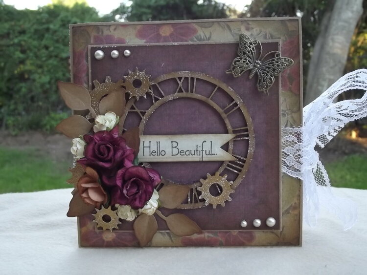 &quot;Hello Beautiful&quot; Vintage Card