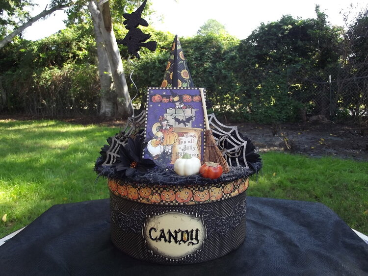 Halloween Witch Hat Candy Box