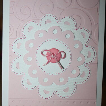 Pink &amp; White Card