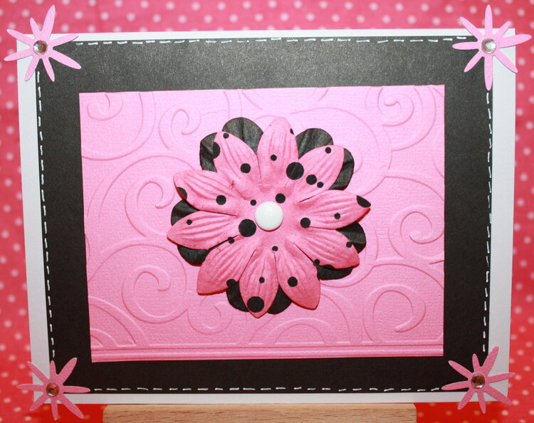 Pink and Black Card