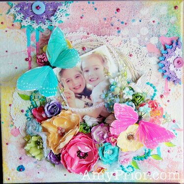 Mothers Day Mixed Media Canvas for Nanna