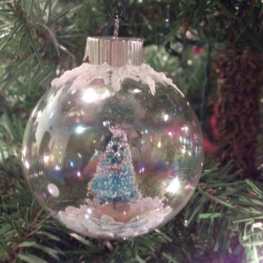 Glass ball ornament 2013 xmas
