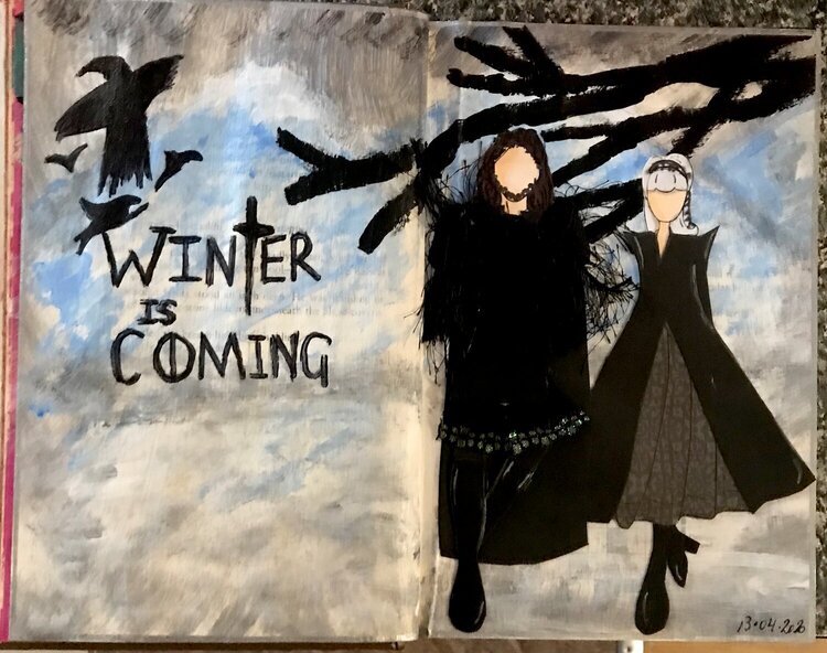 Art Journal page - Game of thrones