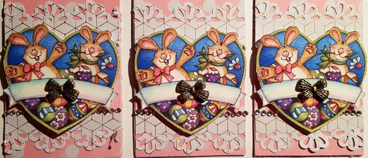 2 Bunny Cute ATCs