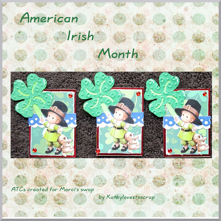 American Irish Month ATCs