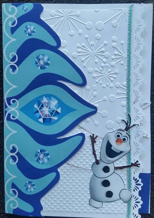 Frozen Card to hold tag