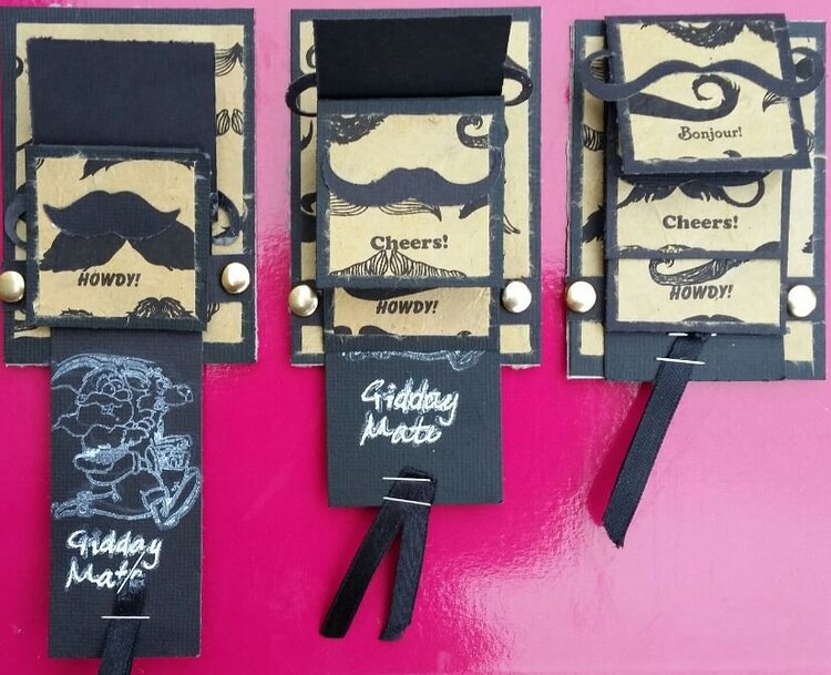 Gidday MAte Moustache ATCs