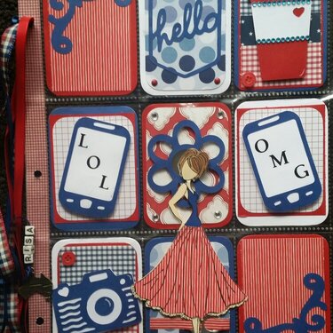 Red White and Blue Pocket Letter