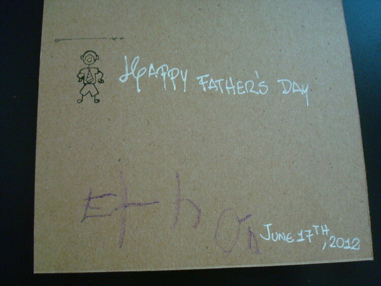Father&#039;s Day Card (Back)
