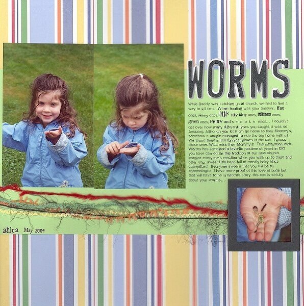 Worms ~GG Lisa Brown Scraplift Challenge for June!~