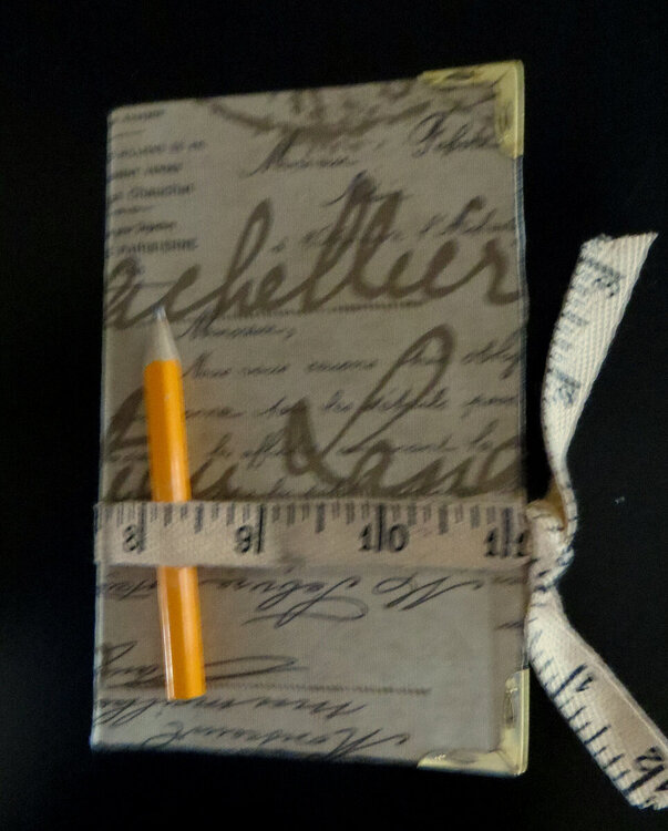 Tim Holtz Eclectic Elements fabric covered moleskin notebook