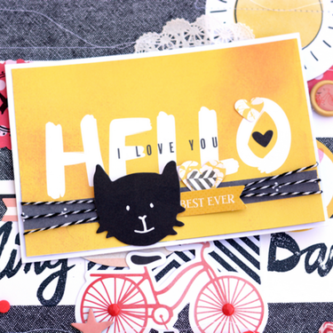 Hello card ** DT Hipkit Club**