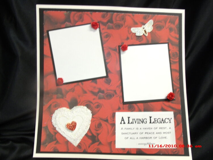 Legacy of Love premade 12x12 pages