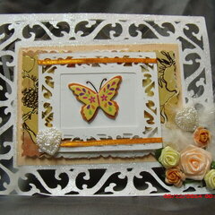 Spring lace butterfly card and envelope box