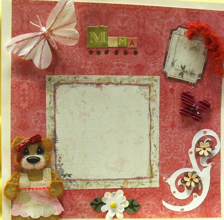 tare bear pink 12x12 pages