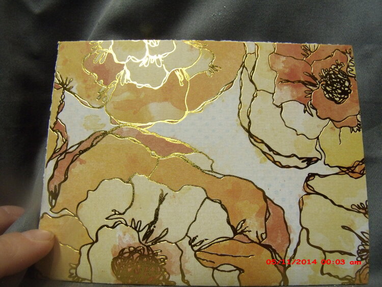 spring orange and yellow flower card