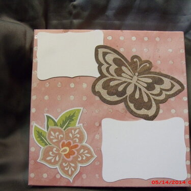Spring lace butterfly card and envelope box