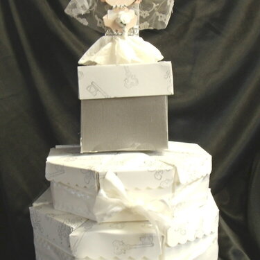 bridal shower paper cake boxes