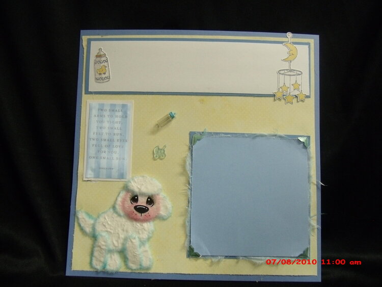 Good night Tare Sheep 12x12 premade scrapbook pages