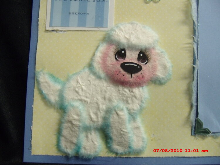 Good night Tare Sheep 12x12 premade scrapbook pages