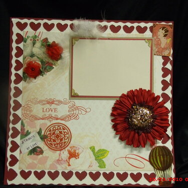 Love premade scrapbook pages