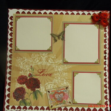 Love premade scrapbook pages